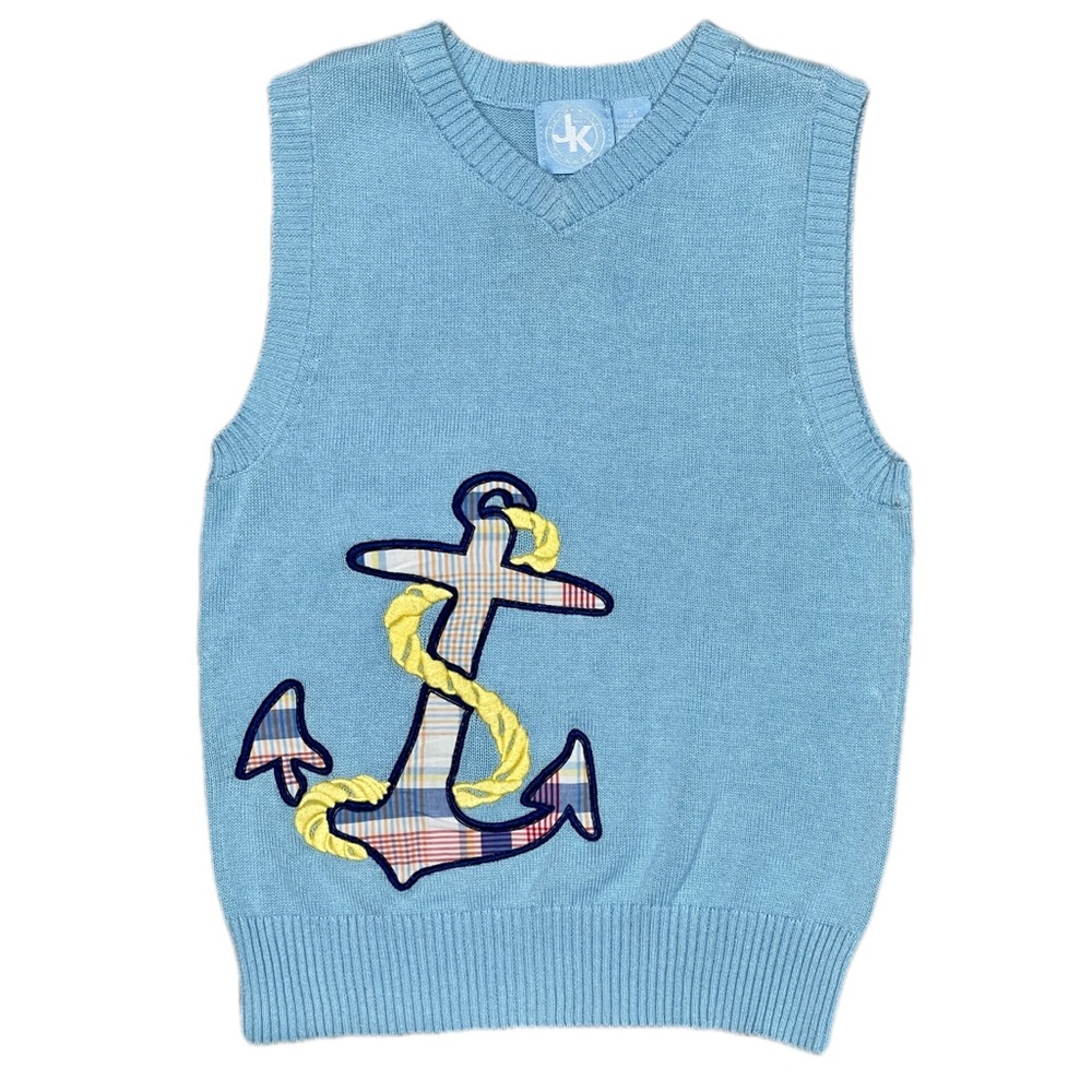 JK Exclusive Designs Anchor Boys Sweater Vest